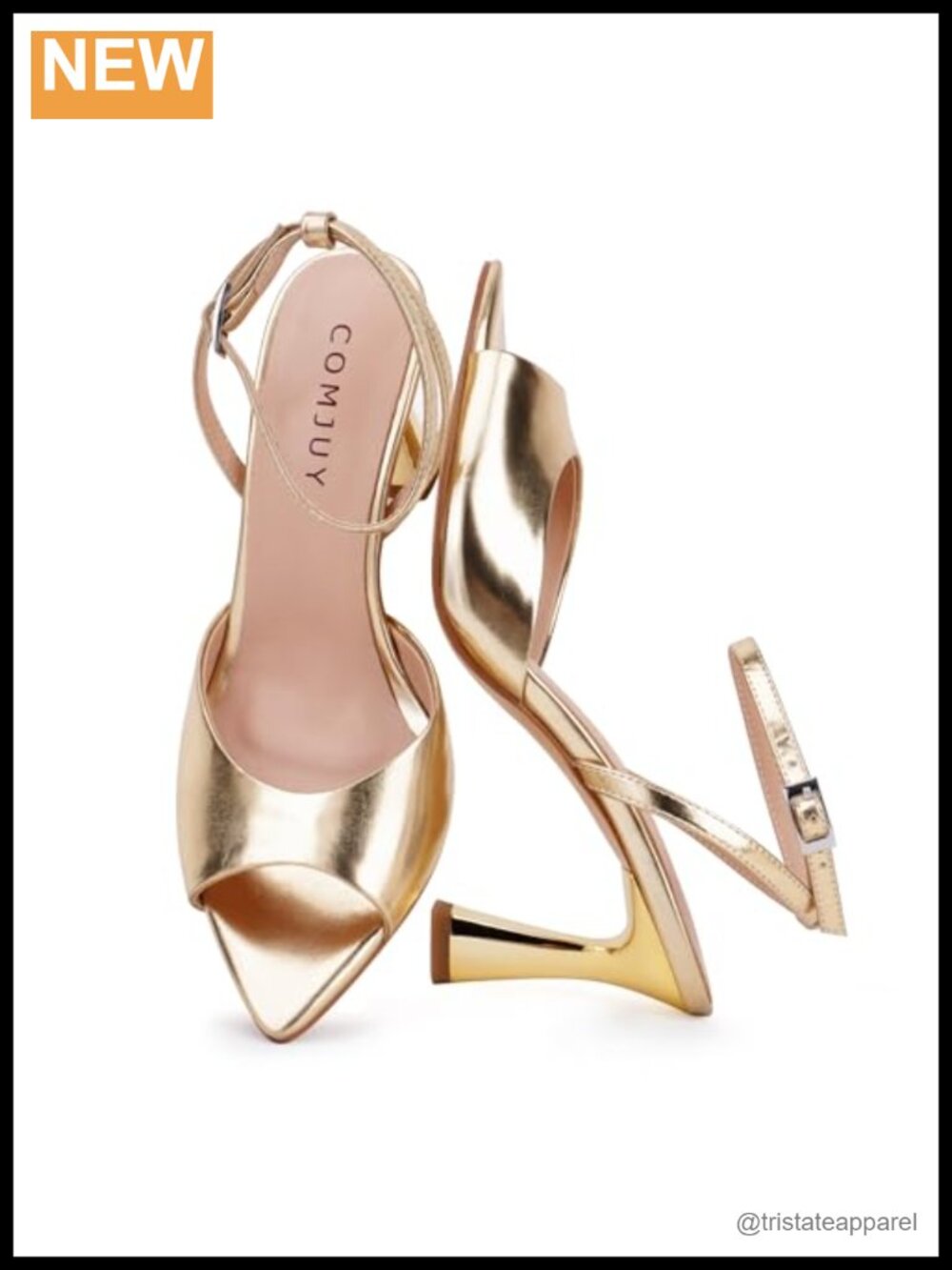 Peep Toe Kitten Heel Sandals Vegan Faux Leather Ankle Strap Heels